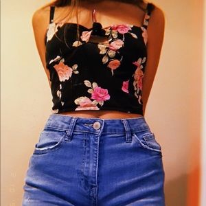 Floral crop top